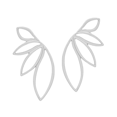 796 Metal Flower Shaped Post Earrings