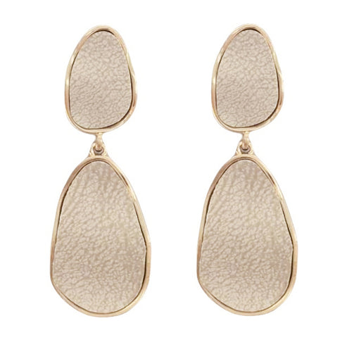 Suede Double Drop Earrings