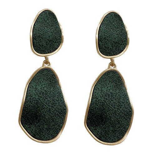 Suede Double Drop Earrings