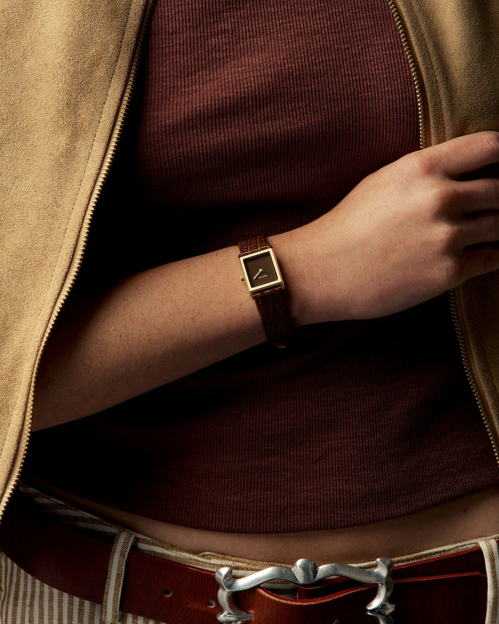 Virgil Lizard Leather Watch