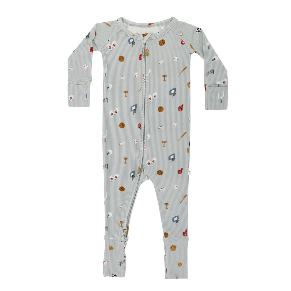 Sports Zone Small Ribbed Zip Romper