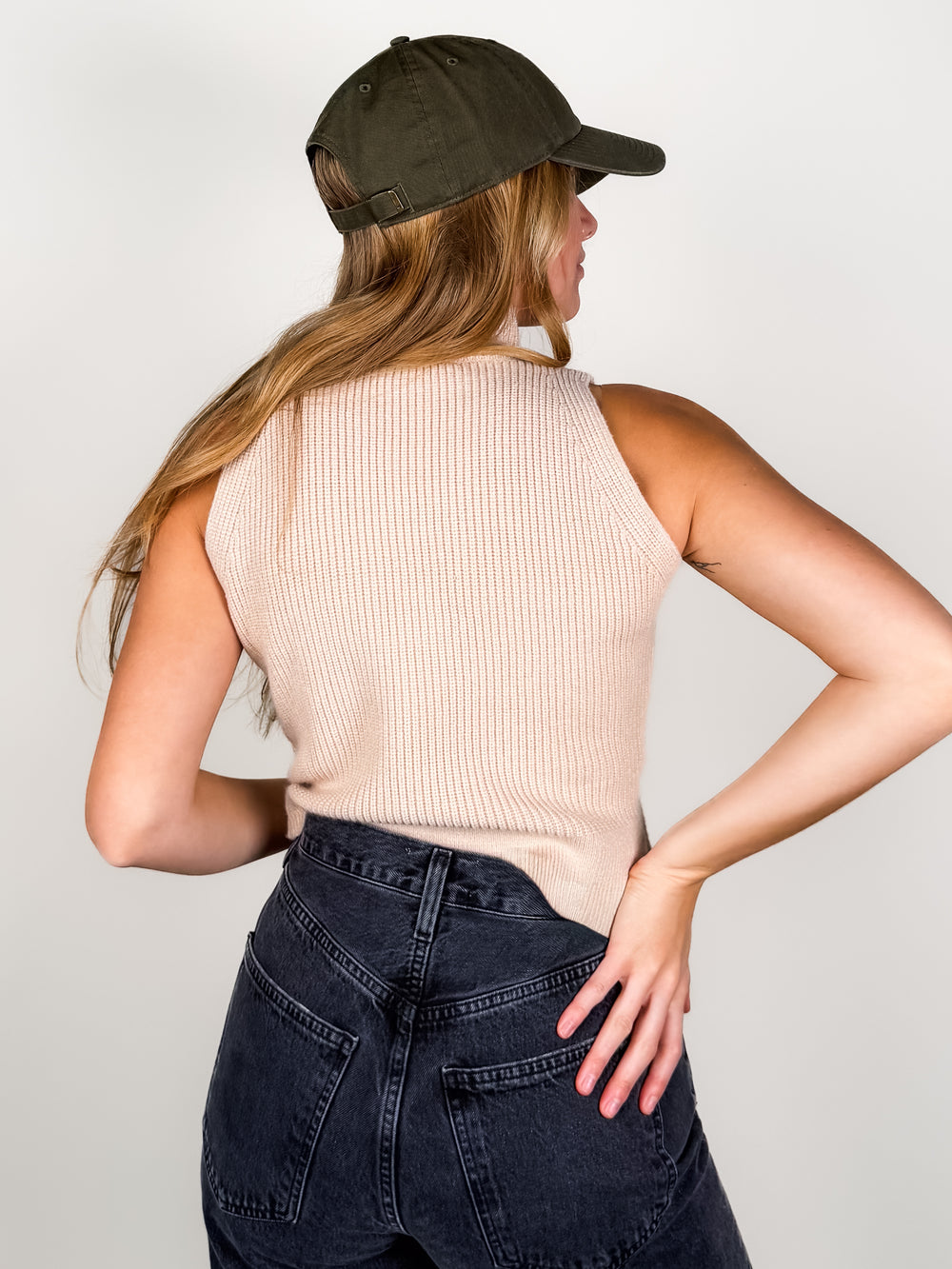 Treat Me Well Mock Neck Sweater Vest in