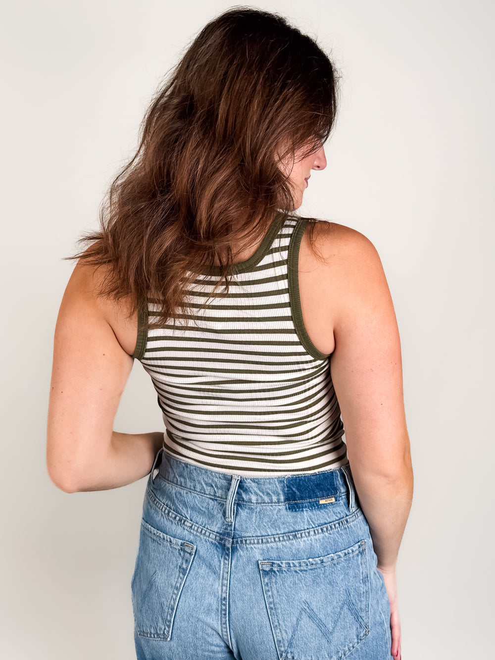 Classic Striped Scoop Tank
