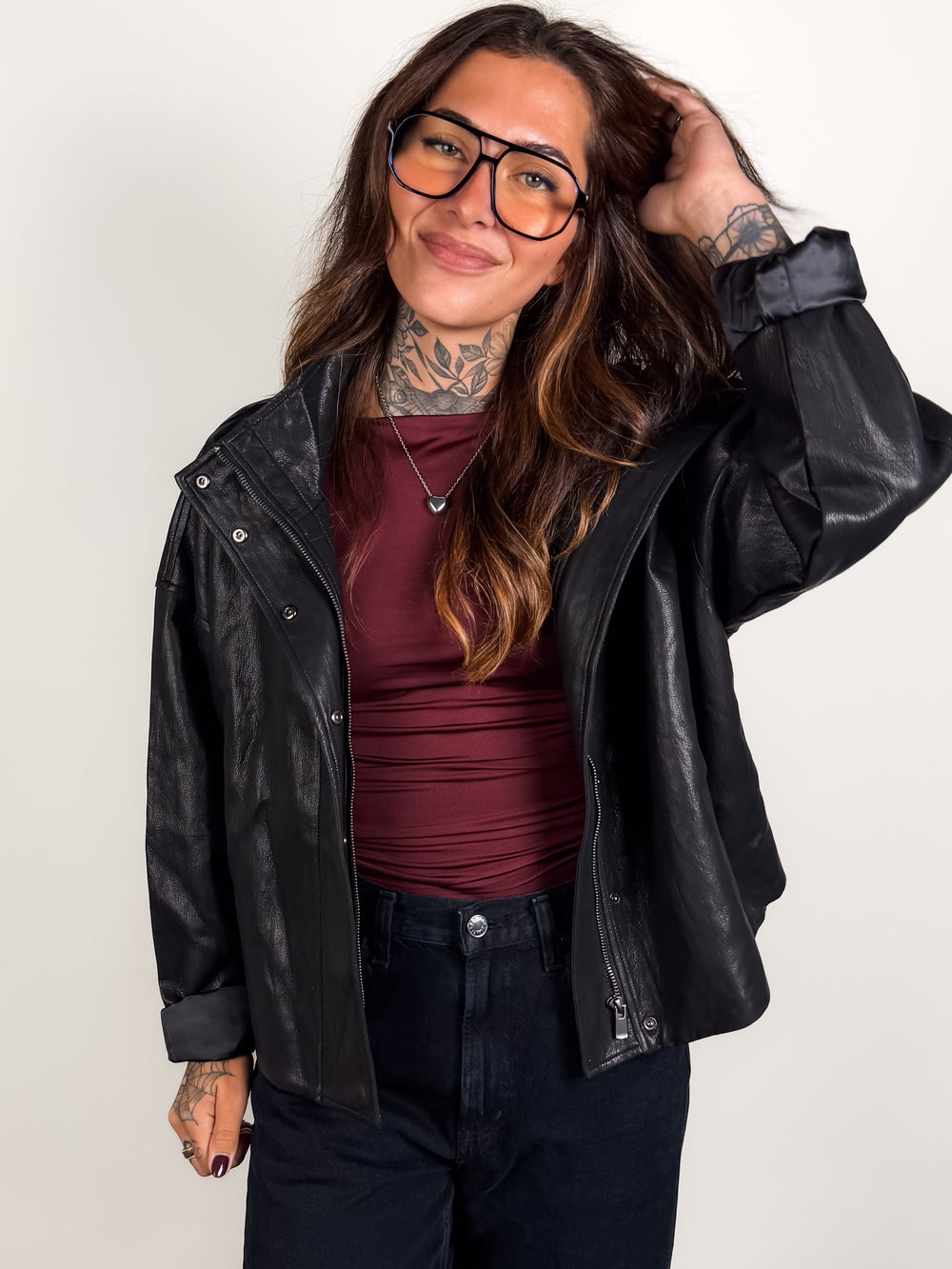 Kick A Little Dust Up Leather Jacket
