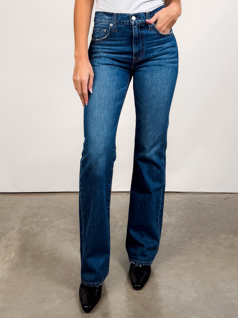 Dakota High Rise Authentic Bootcut in Midnight Haze