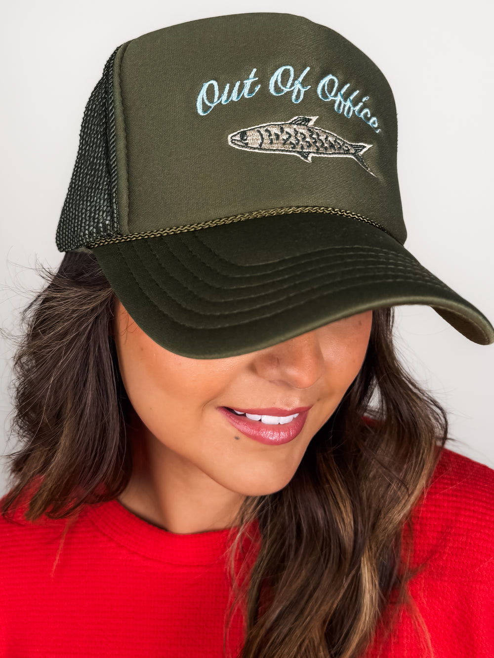 Out Of Office Fishing Trucker  Hat