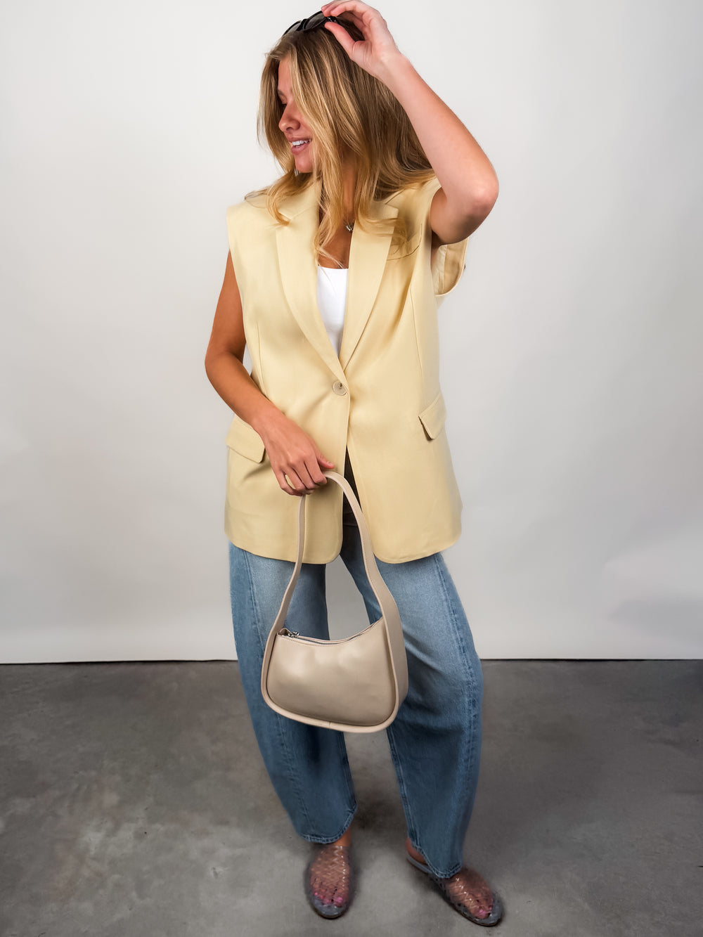 Sasha Sleeveless Blazer Vest
