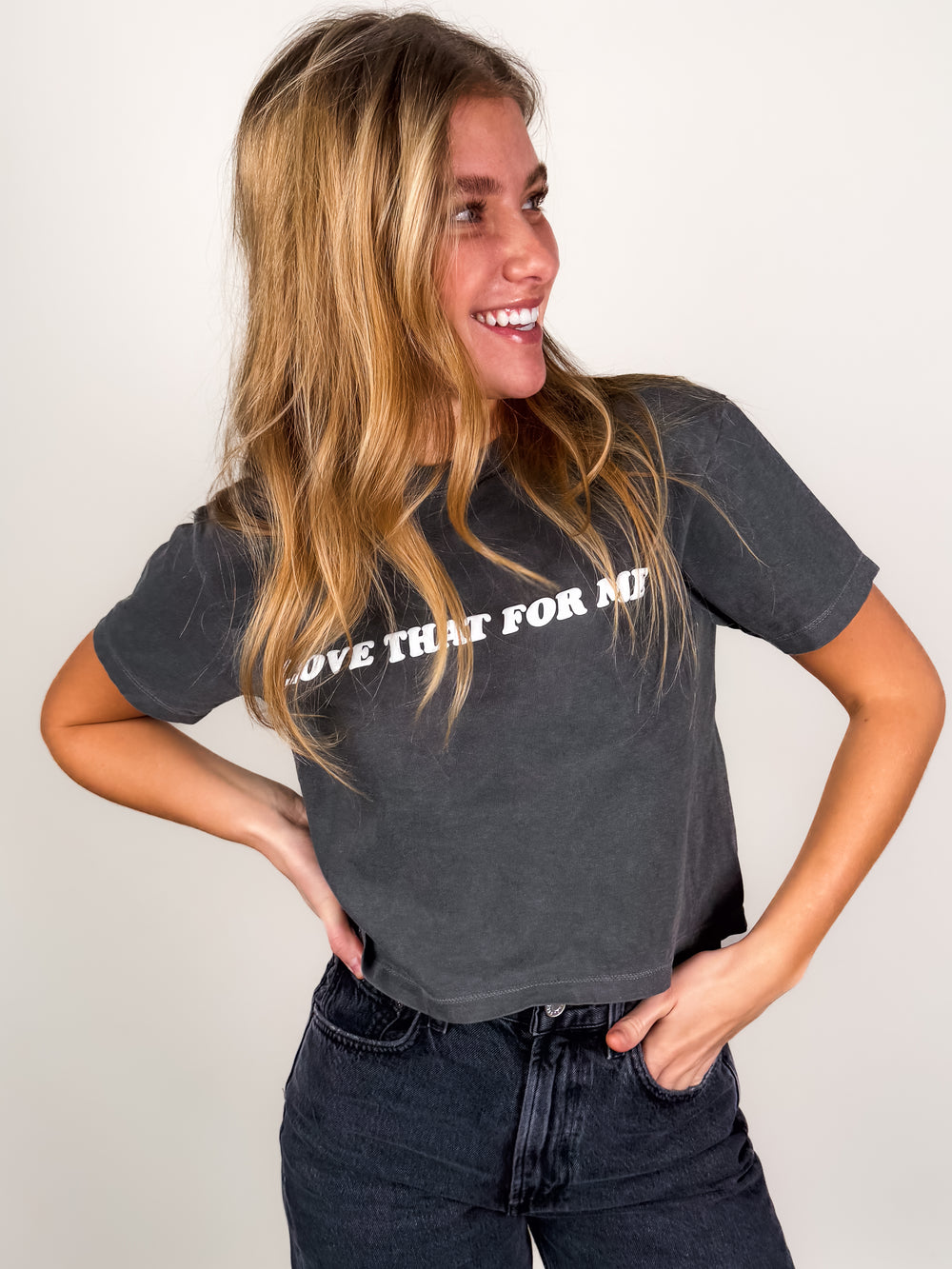 Love That For Me Crop Tee