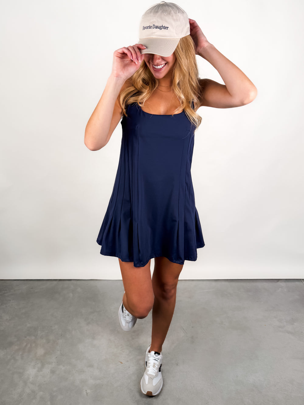 Mavis Second Skin Sport Pleated Mini Dress
