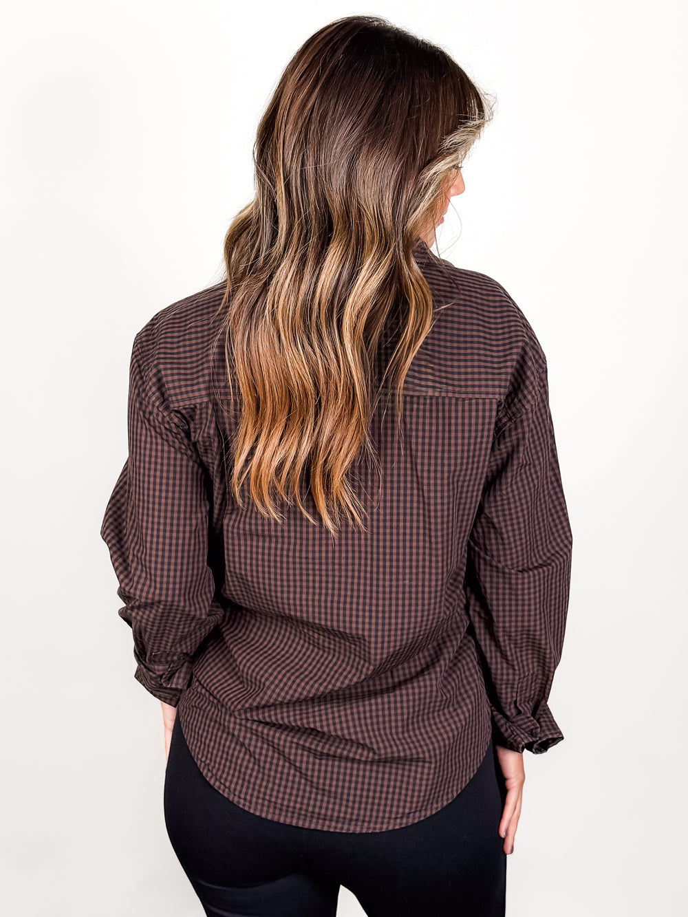 Mila Long Sleeve Button Down Wrap Top