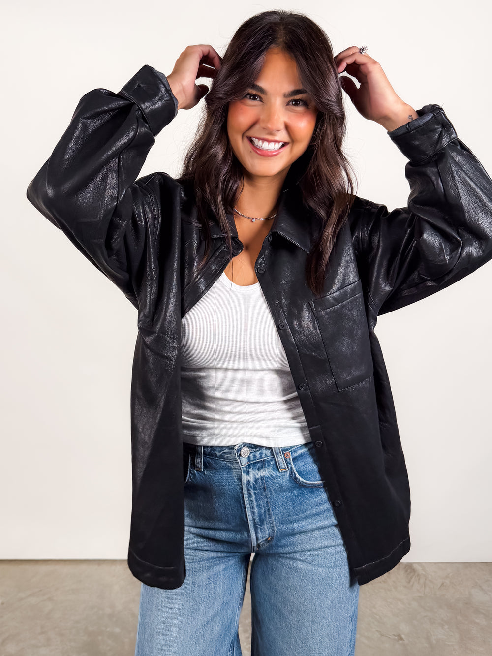 Seeking Shelter Leather Shirt