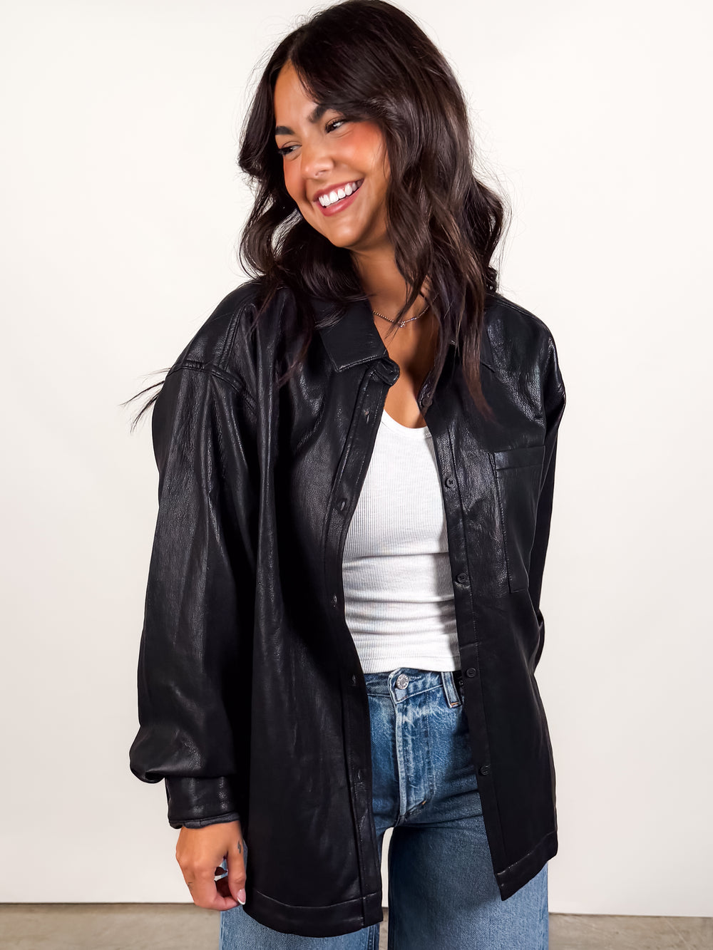 Seeking Shelter Leather Shirt
