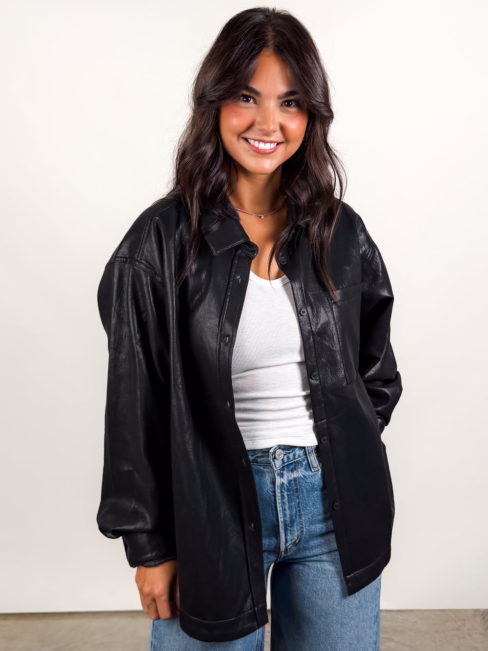 Seeking Shelter Leather Shirt