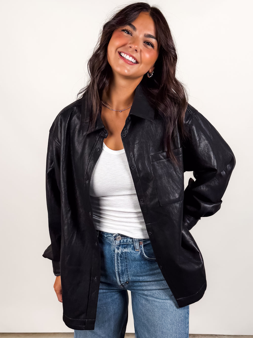 Seeking Shelter Leather Shirt