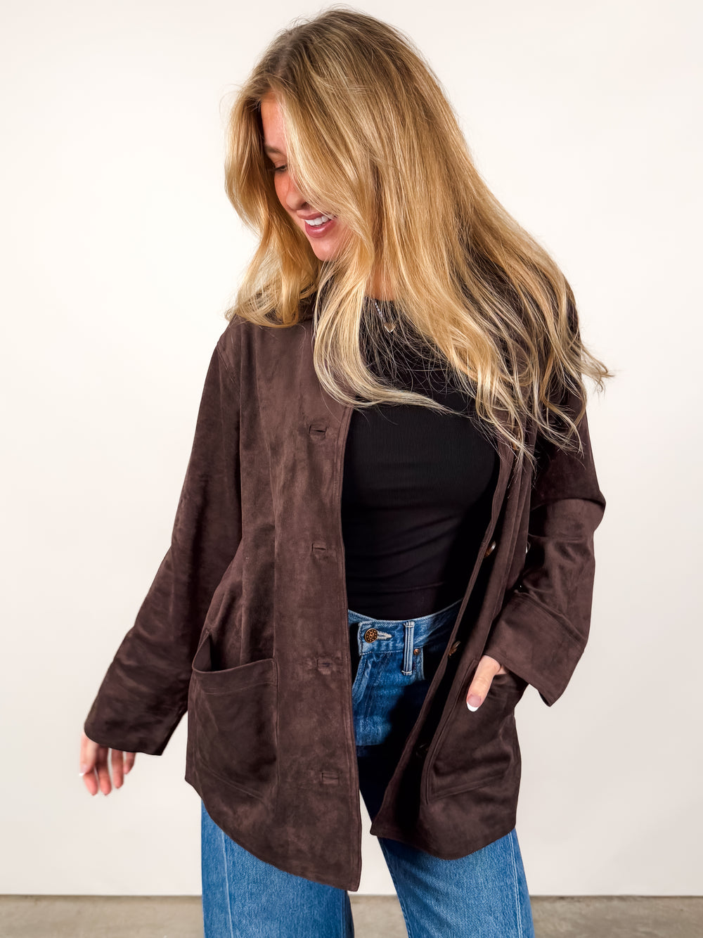 Decker Suede Chore Coat