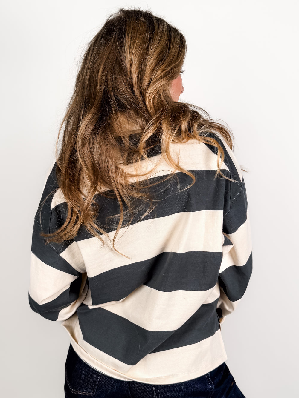 When The Sun Comes Up Striped Shirt