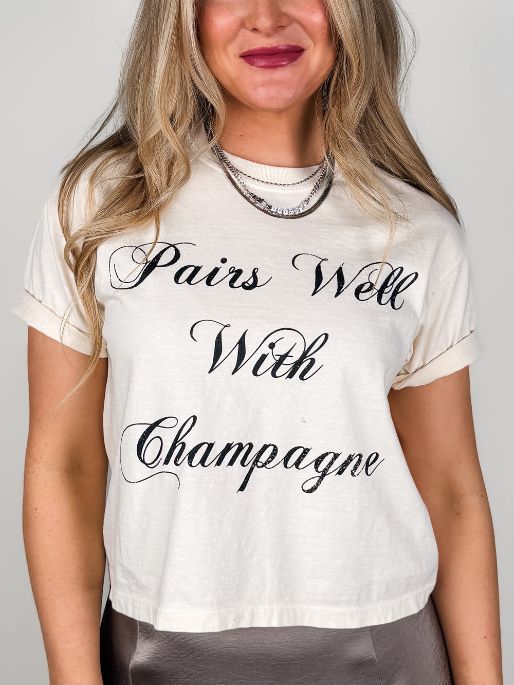 Pairs Well With Champagne Drop Tee