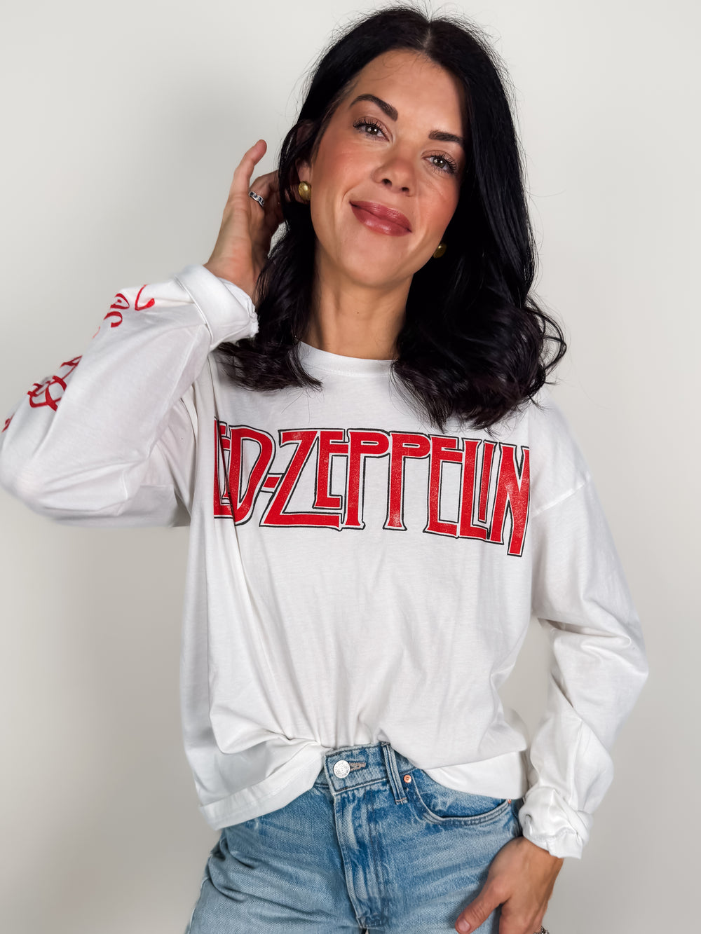 Led Zepplin Four Symbols Merch Long Sleeve