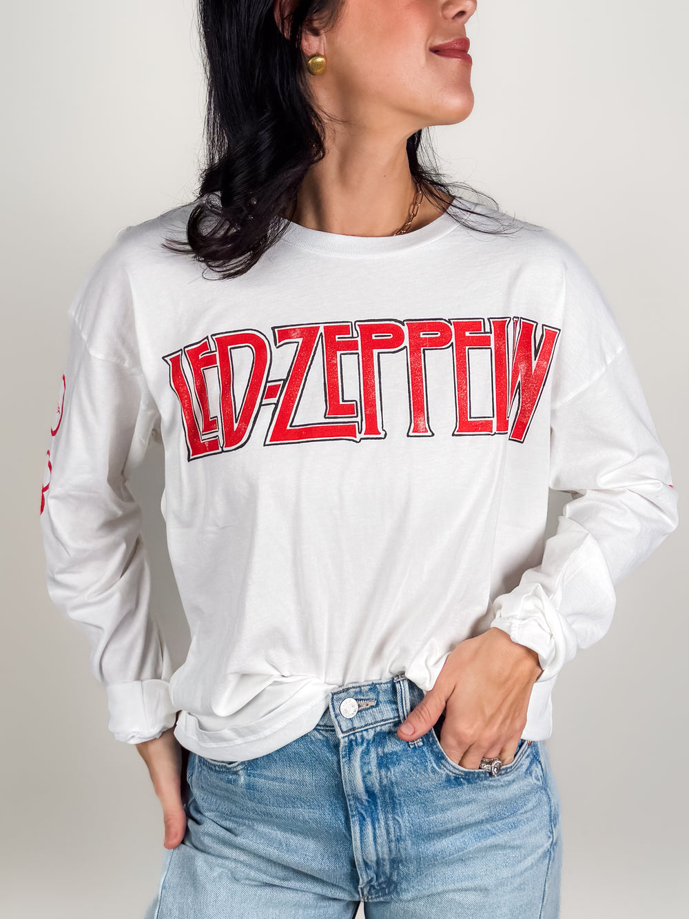 Led Zepplin Four Symbols Merch Long Sleeve