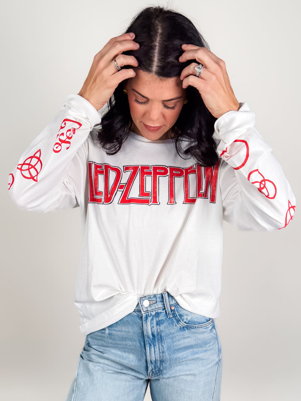 Led Zepplin Four Symbols Merch Long Sleeve