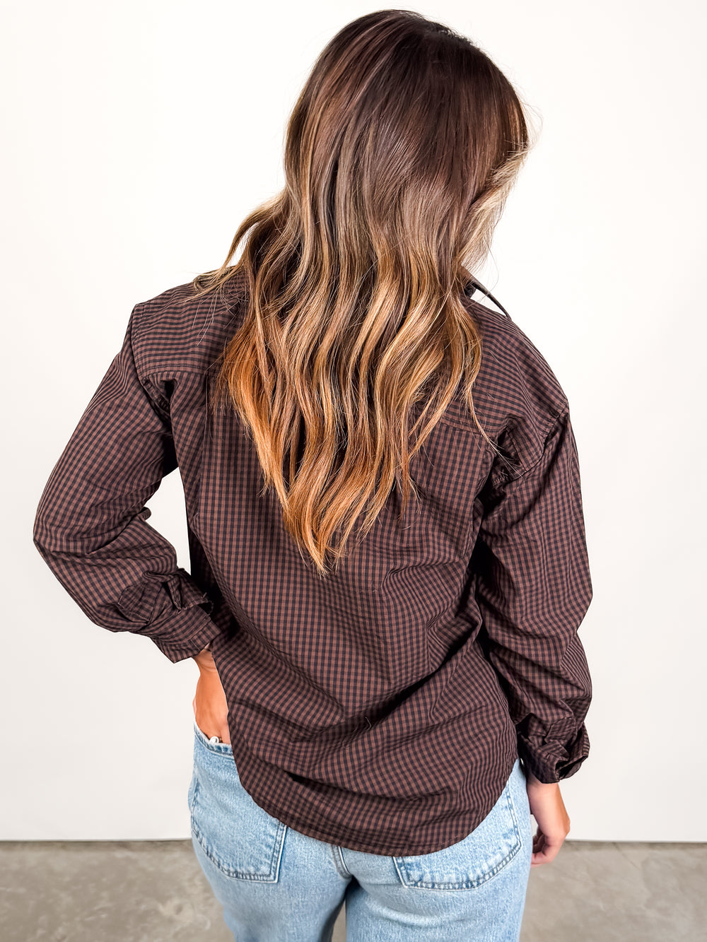Mila Long Sleeve Button Down Wrap Top