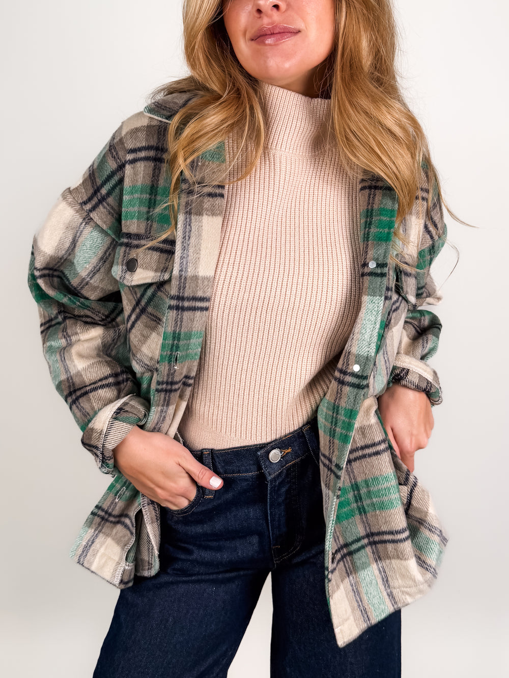 Living Outside Plaid Shacket