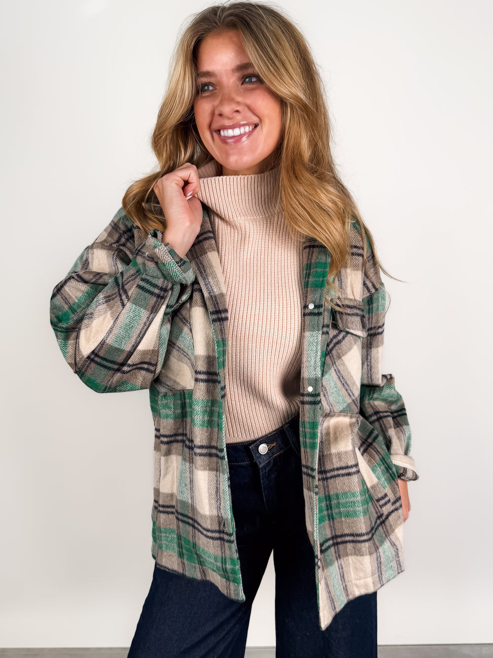 Living Outside Plaid Shacket