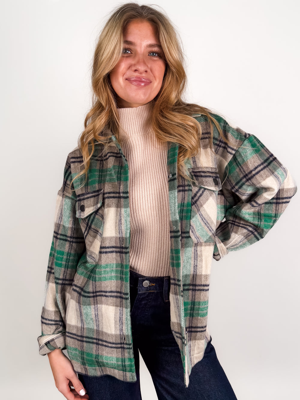 Living Outside Plaid Shacket