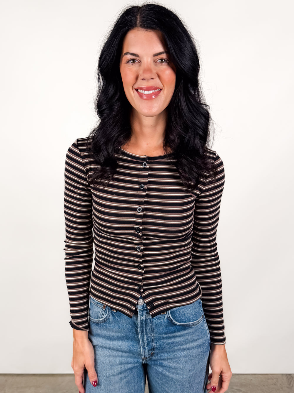 No One Else Around Striped Top