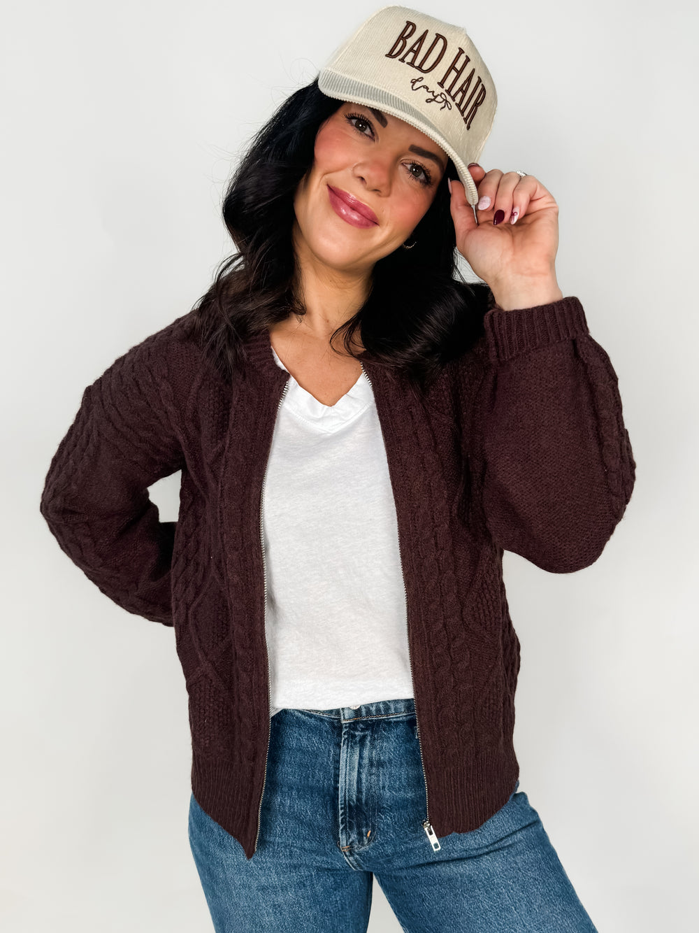 Cozy Hearth Zip Up Sweater