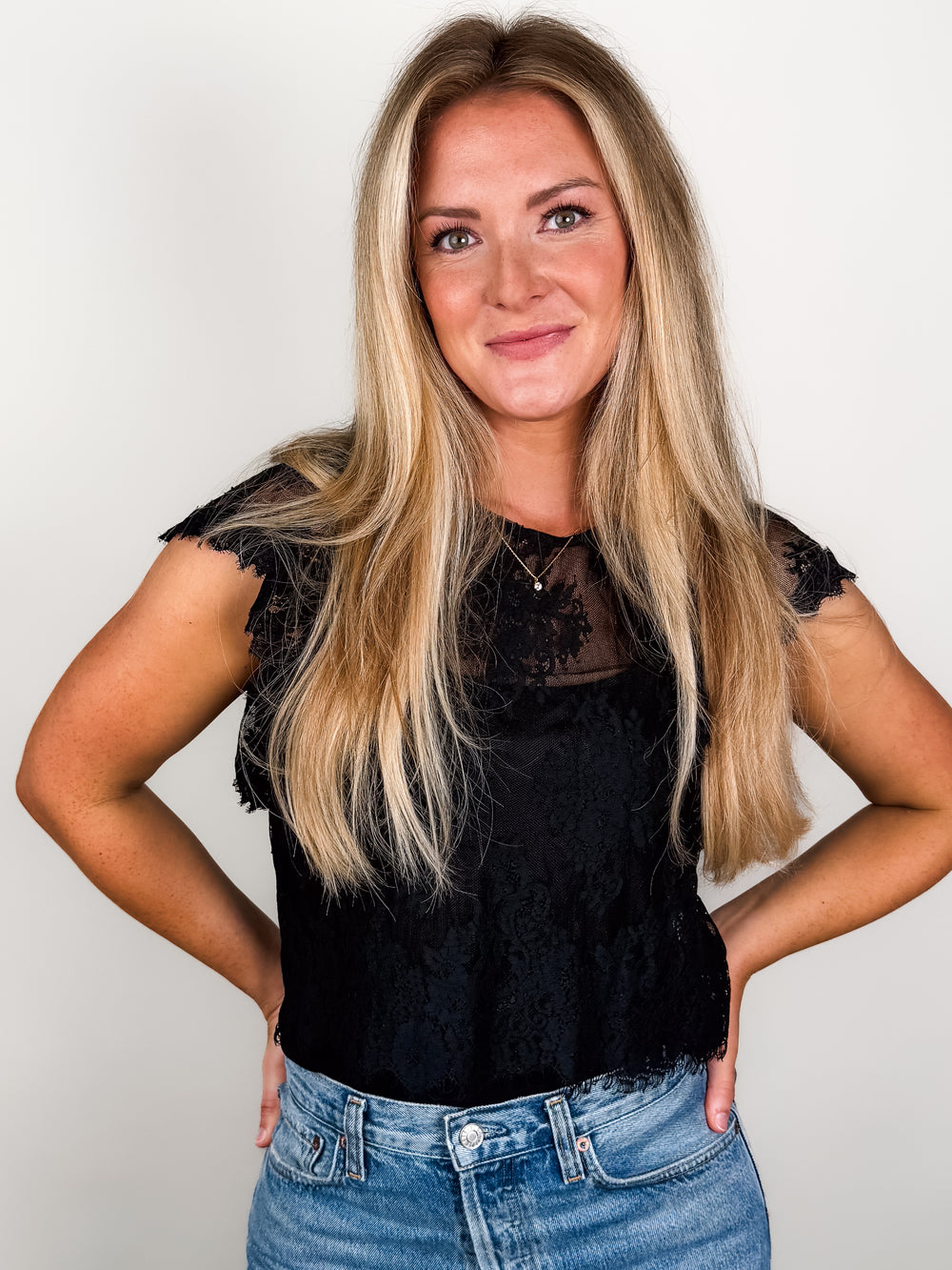 Set The Scene Lace Top