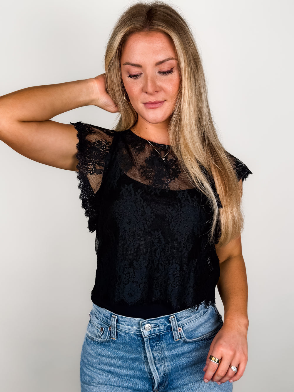 Set The Scene Lace Top