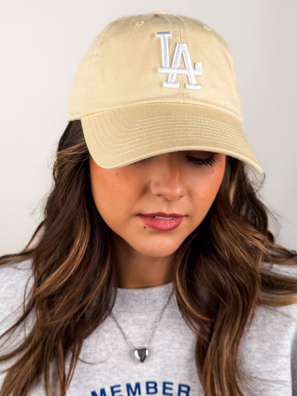 LA Dodgers Clean Up w/ No Loop Label Baseball Hat