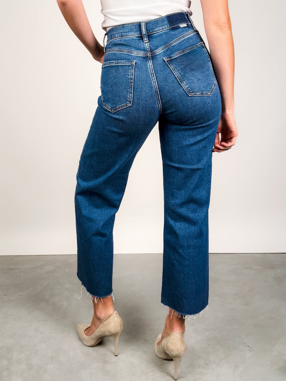 Pleaser High Rise Wide Ankle in Uptown