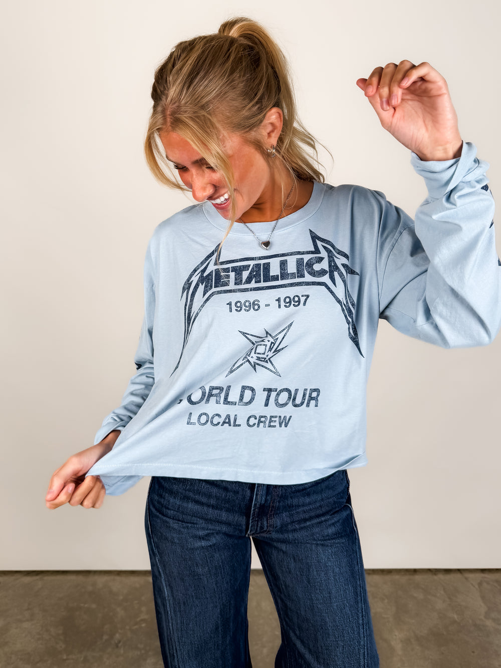 Metallica Local Crew Meet & Greet Long Sleeve Graphic Tee