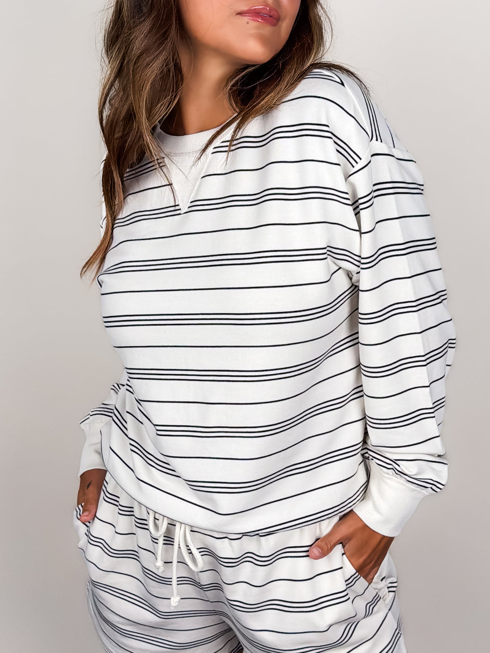 Stand Out Striped Sweatshirt