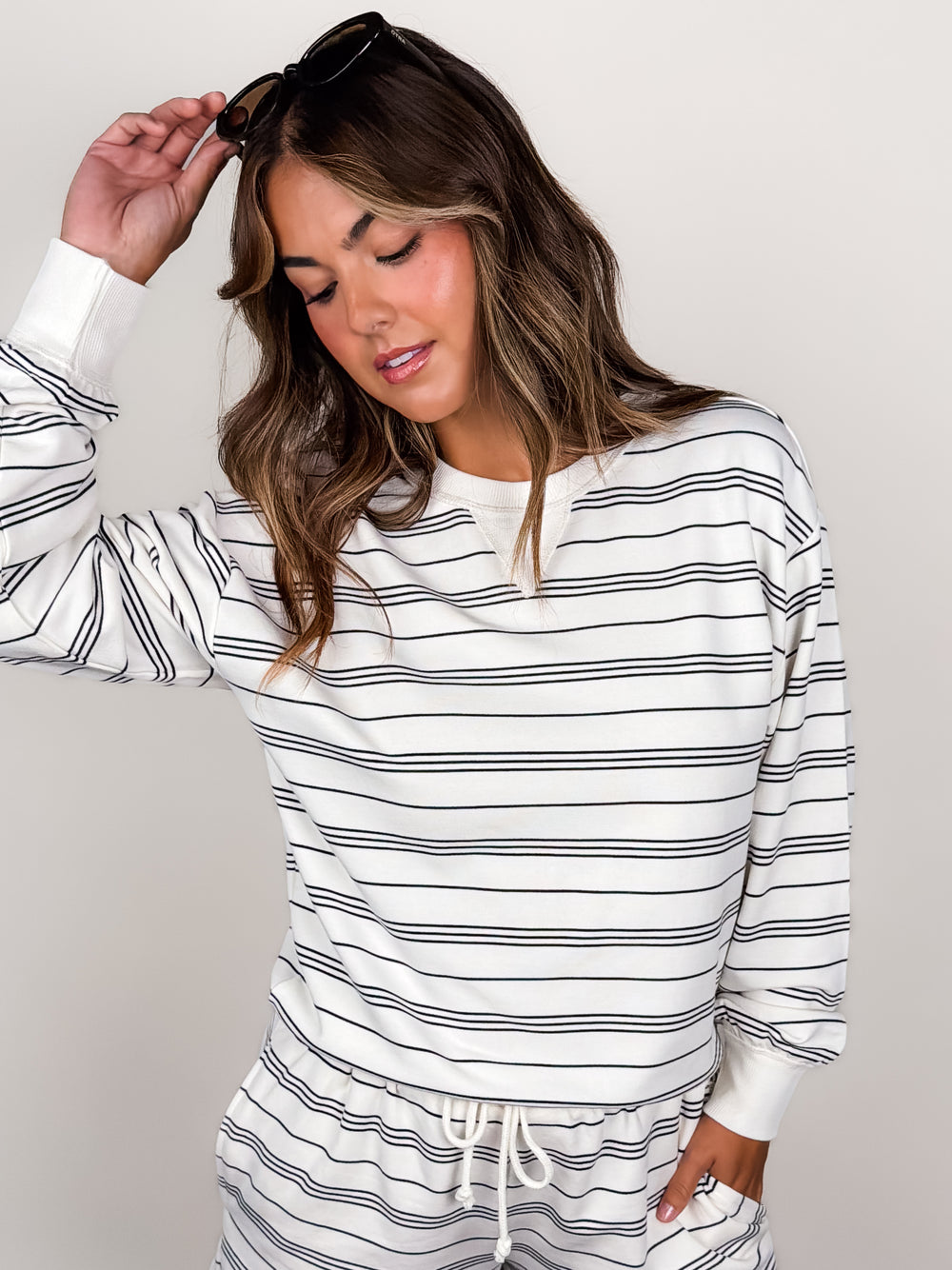 Stand Out Striped Sweatshirt