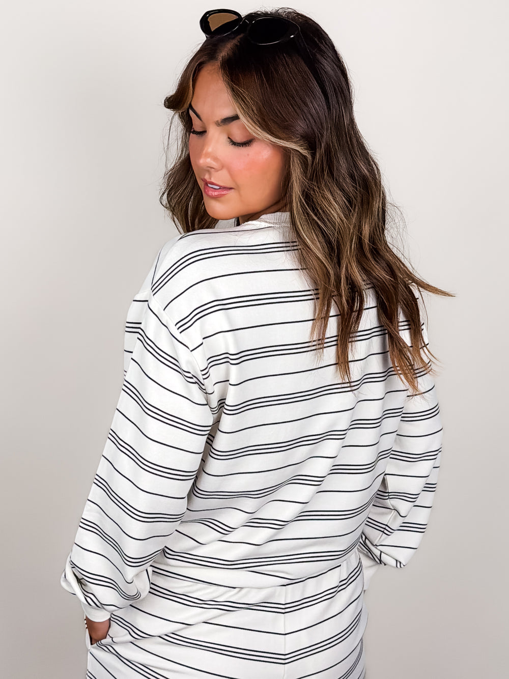 Stand Out Striped Sweatshirt