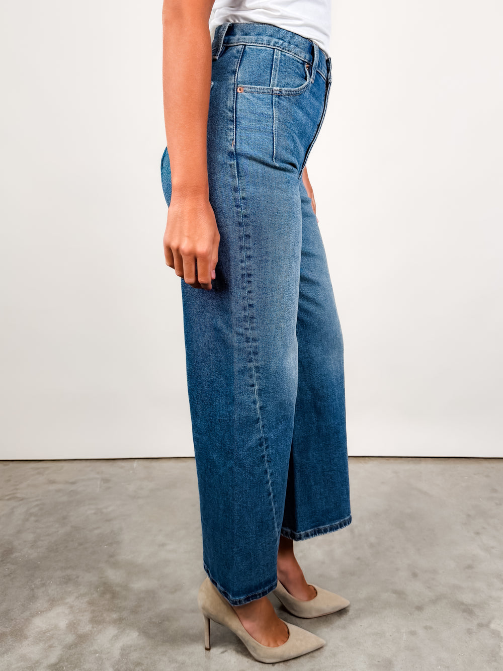 Kyra Ankle High Rise Bowed Jean in Soho