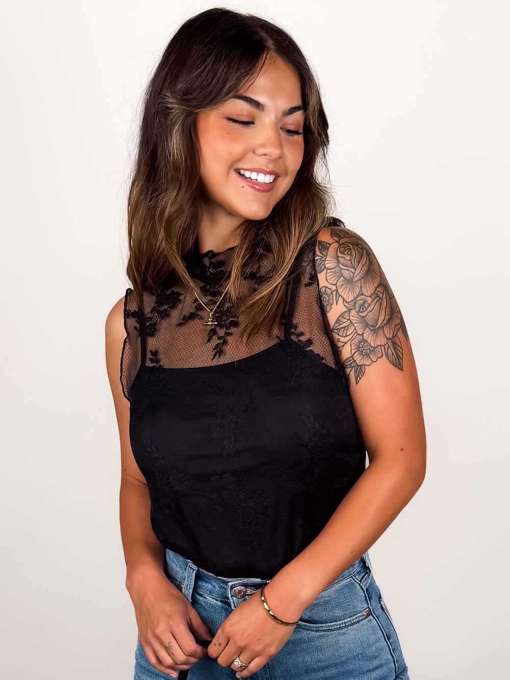 Make The Change Lace Top in