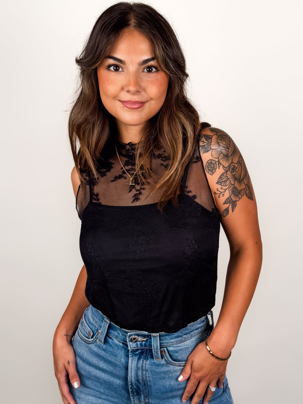 Make The Change Lace Top in