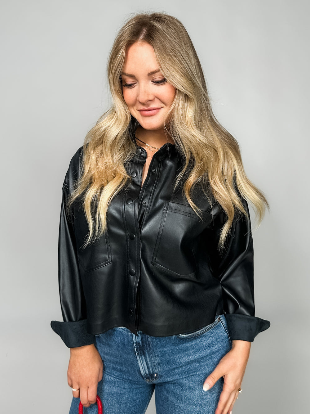 All Day Faux Leather Jacket