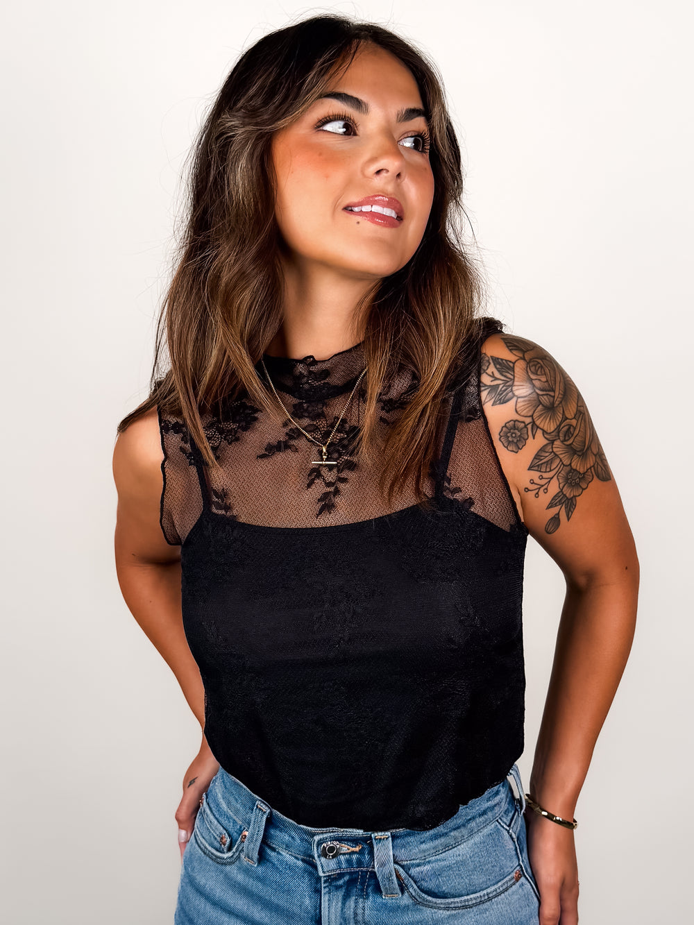 Make The Change Lace Top in