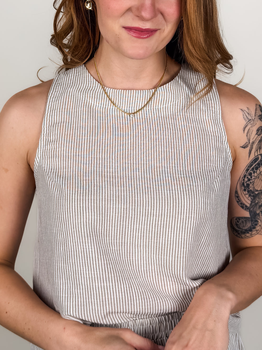 Garden Sun Button Tank