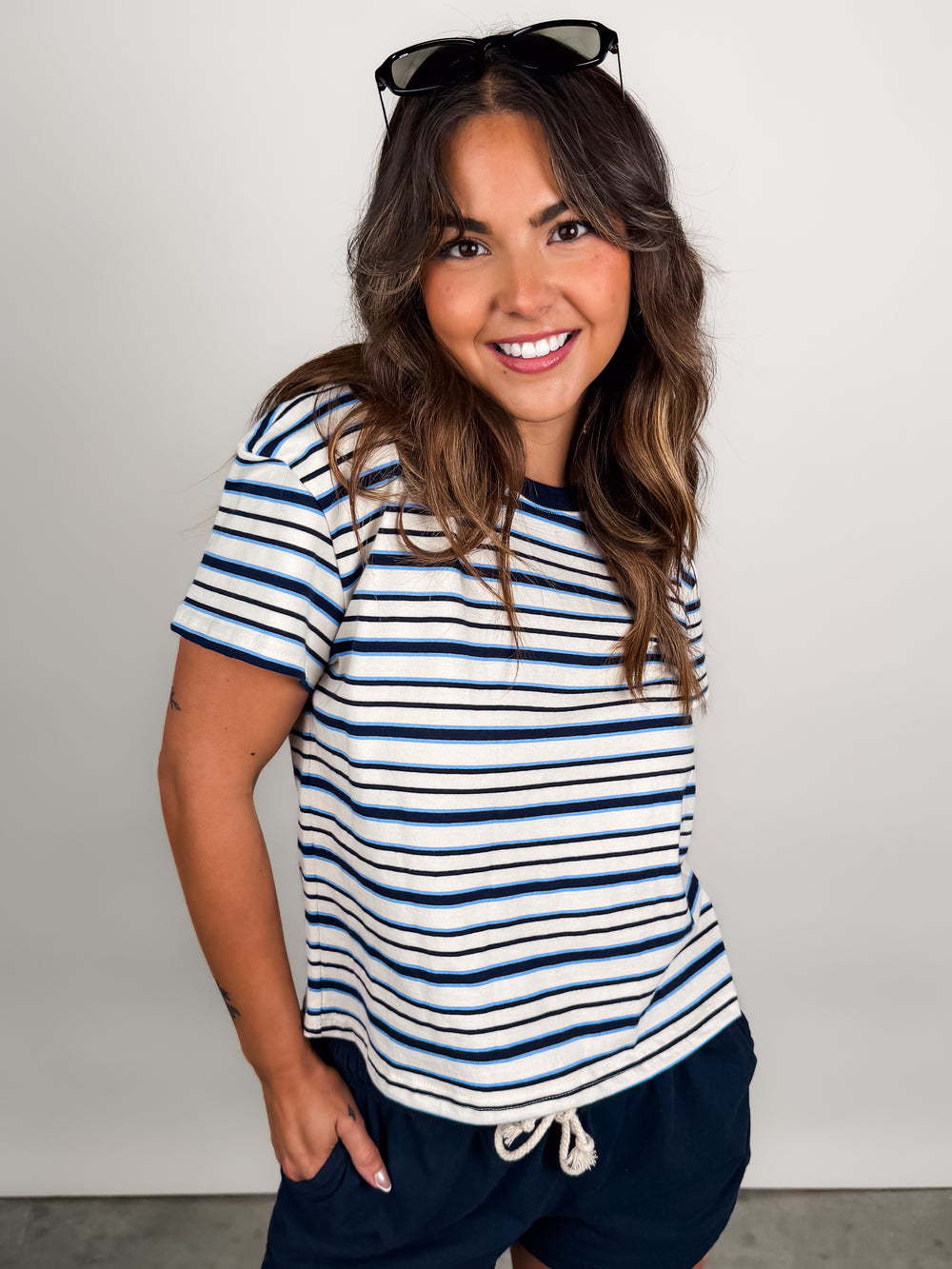 Dawn Stripe Supima Tee