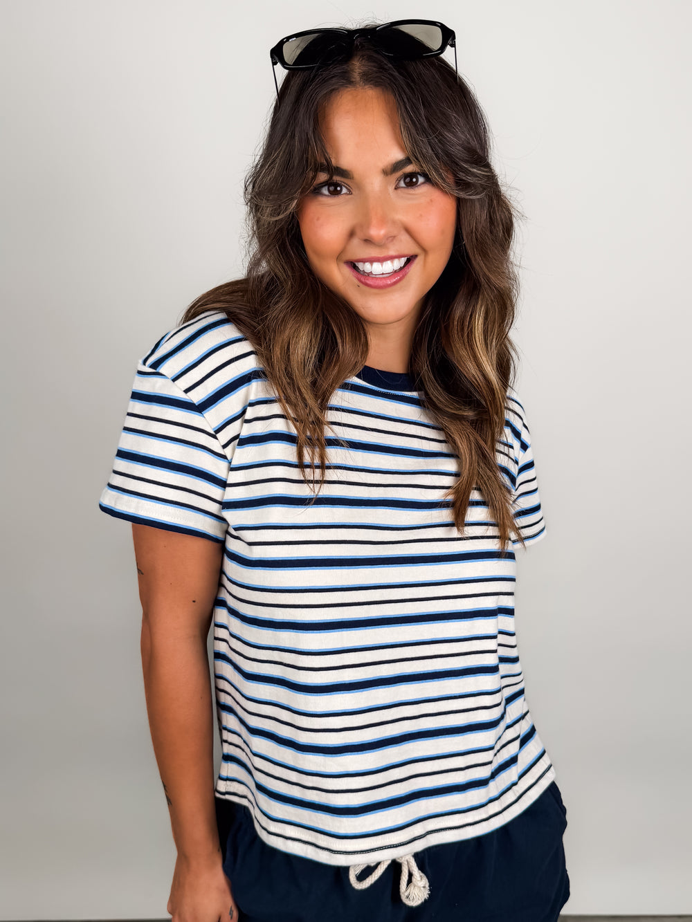 Dawn Stripe Supima Tee