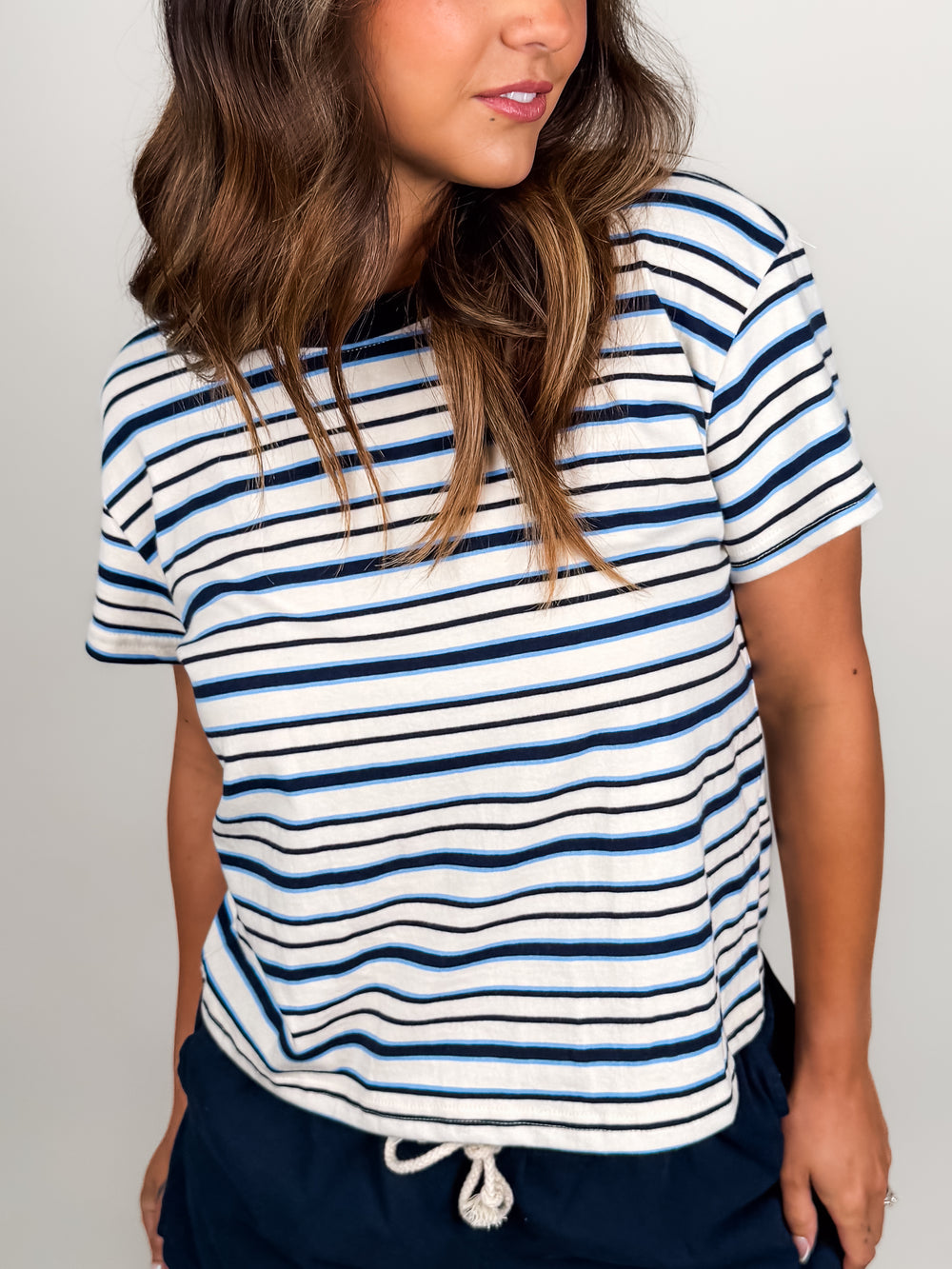Dawn Stripe Supima Tee