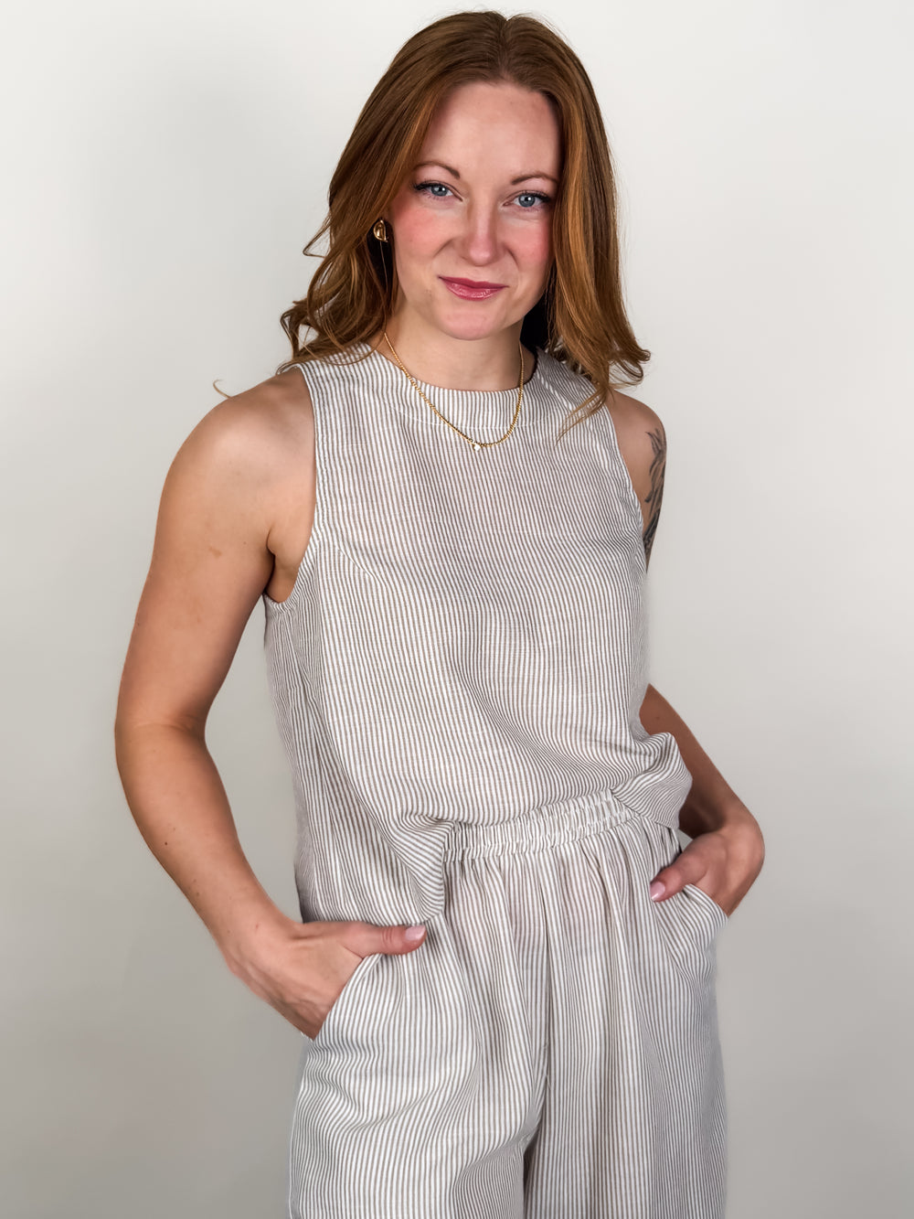 Garden Sun Button Tank