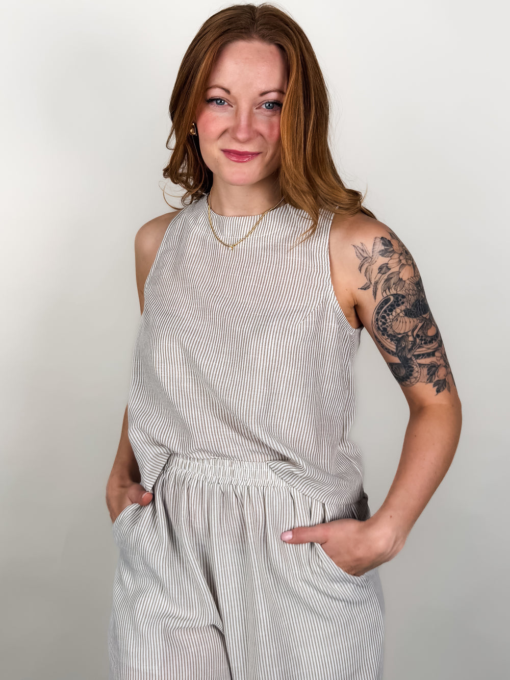 Garden Sun Button Tank