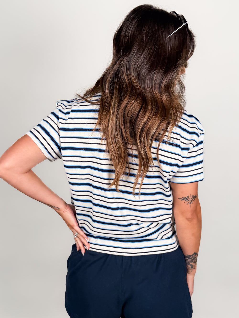 Dawn Stripe Supima Tee